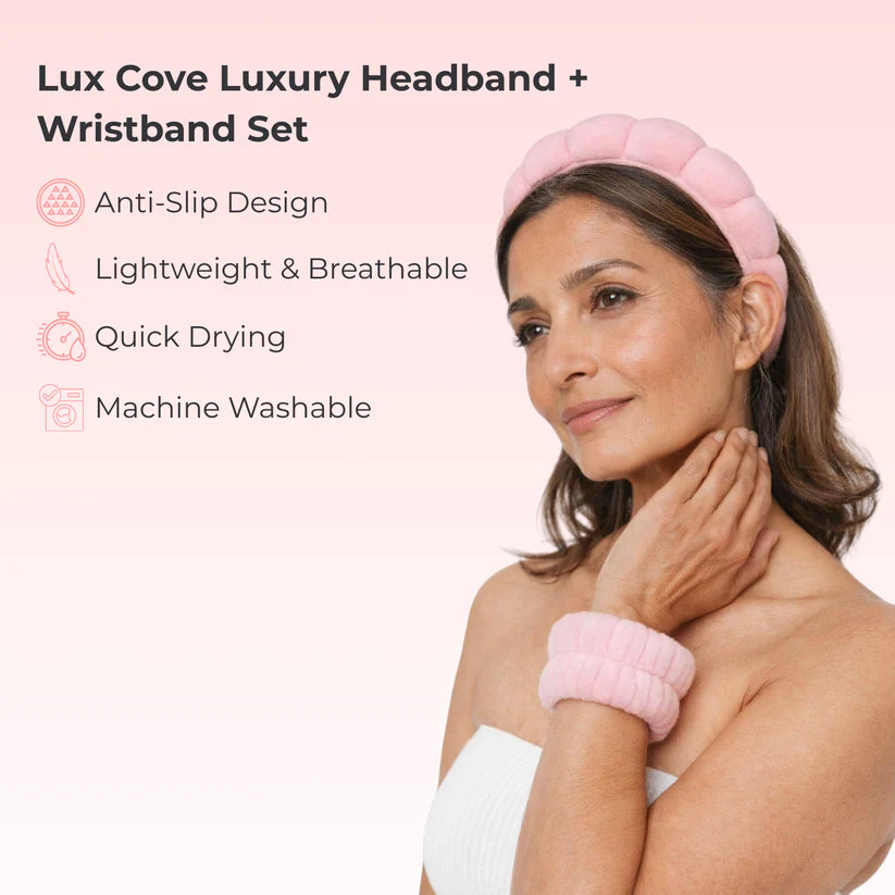 Glowé® Luxury Cloud Headband & Wristband Set