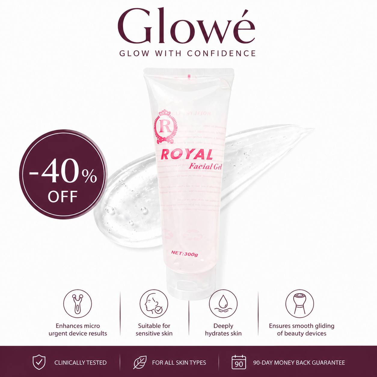Glowé® EMS Microcurrent Activating Gliding Gel
