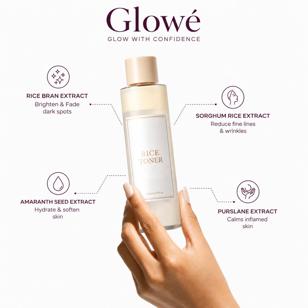 Glowé® Hydrating Rice Toner