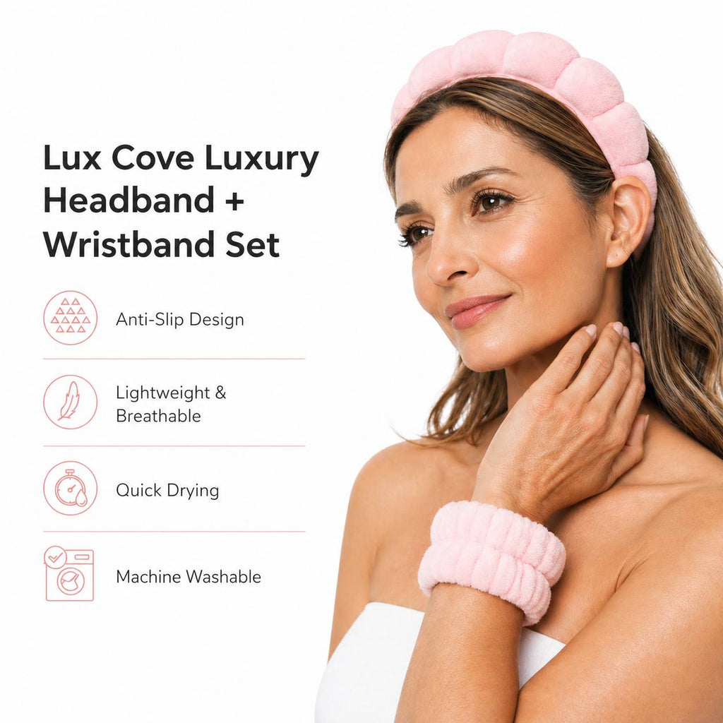 Glowé® Luxury Cloud Headband & Wristband Set